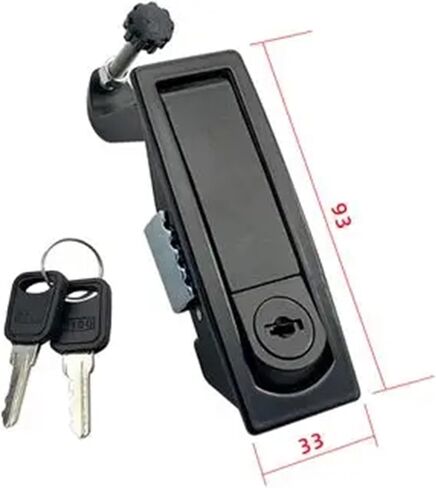 MS606 BOX METAL BOX BOUNS LOTCH AIR AIR AIL LOCKS LOCKS LOCK 1PCS (أسود لا مفتاح) in Saudi Arabia