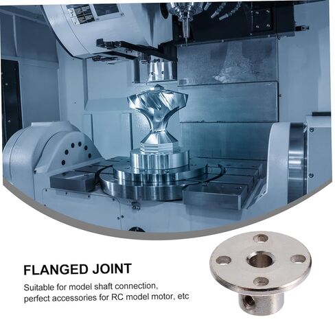 Amosfun 4pcs شفة عمود اقتران دليل جامد الحامل موصل المفصل للطابعات آلات CNC نماذج RC تشمل مفتاح الربط in Kuwait