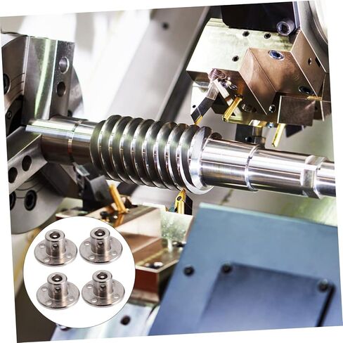 Amosfun 4pcs شفة عمود اقتران دليل جامد الحامل موصل المفصل للطابعات آلات CNC نماذج RC تشمل مفتاح الربط in Kuwait