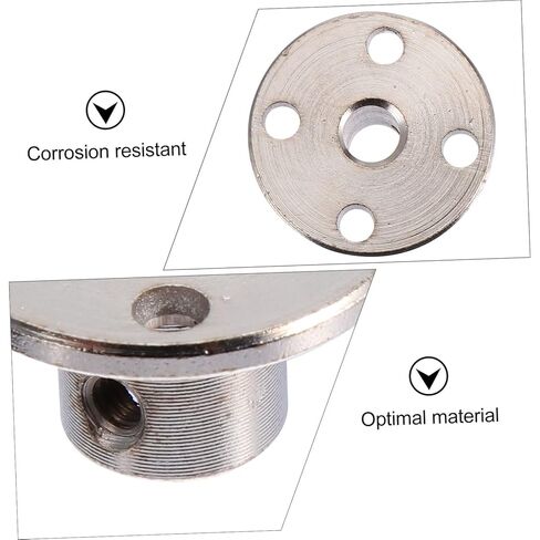 Amosfun 4pcs شفة عمود اقتران دليل جامد الحامل موصل المفصل للطابعات آلات CNC نماذج RC تشمل مفتاح الربط in Kuwait