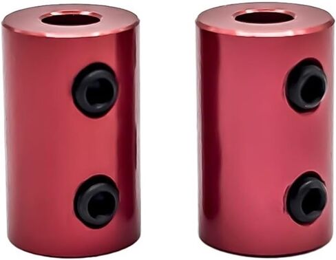 1PC D12 L20 Aluminium Alloy Rigid Top Wire Coupling Bore Red Cylindrical Type Model Motor Shaft Coupling(2mm to 4mm) in Saudi Arabia