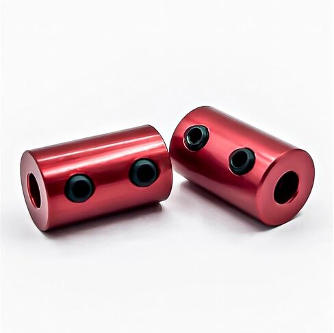 1PC D12 L20 Aluminium Alloy Rigid Top Wire Coupling Bore Red Cylindrical Type Model Motor Shaft Coupling(2mm to 4mm) in Saudi Arabia