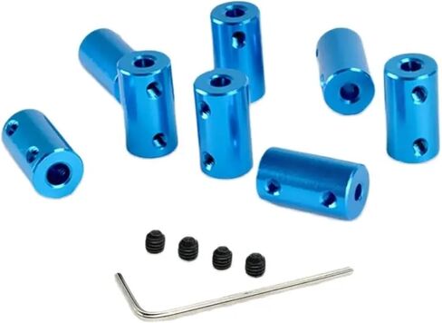 1pcs 2mm 3mm 4mm 5mm 6mm Aluminum Alloy Rigid Shaft Coupling Rigid Coupler Motor Connector for Motor Transmission Parts 10x20mm(2mm to 3.17mm) in Saudi Arabia