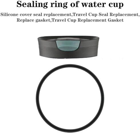 10Pcs Black Replacement Rubber Lid Ring Compatible with Travel Mug 16oz and 20oz Gasket Seals Lid for Insulated Stainless Steel Tumblers, Coffee Cups, Tumblers and Water Glasses in Saudi Arabia