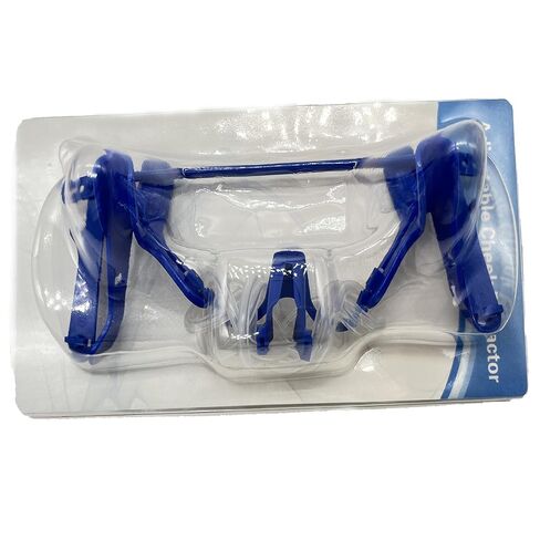 Teeth Whitening Cheek Retractor Dental Oral Dry System Dental Mouth Opener,Autoclavable Intraoral Cheek Lip Retractor with Saliva Suction Tube Tongue Guard (Blue) in Kuwait