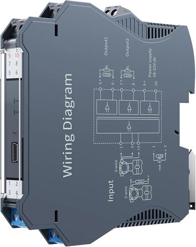 عزل الإشارة 4-20MA 0-10V 0-5V 1-5V 1 in 2 Out INPUT 0-20MA (الإخراج 0-20MA) in Kuwait