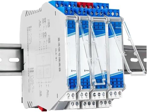 MNEXQML 1PCS Analog Signal Converter 4-20ma to 0-10V 0-5V Signal Isolator 35MM Din Rail Voltage Current Signal Conditioner GLK(2IN2OUT,Output 0-10V_Input 4-20MA_DC24V) in Saudi Arabia