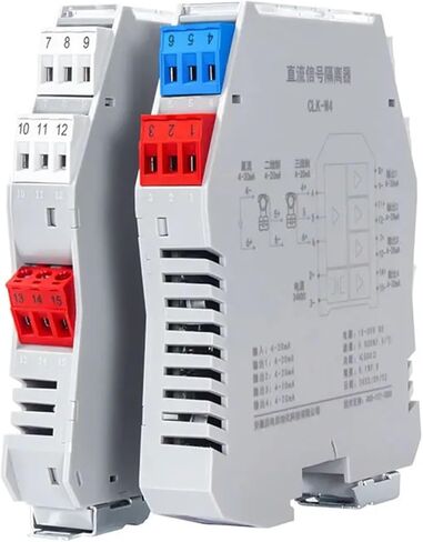 MNEXQML 1PCS Analog Signal Converter 4-20ma to 0-10V 0-5V Signal Isolator 35MM Din Rail Voltage Current Signal Conditioner GLK(2IN2OUT,Output 0-10V_Input 4-20MA_DC24V) in Saudi Arabia