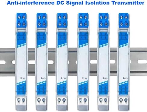 MNEXQML 1PCS Analog Signal Converter 4-20ma to 0-10V 0-5V Signal Isolator 35MM Din Rail Voltage Current Signal Conditioner GLK(2IN2OUT,Output 0-10V_Input 4-20MA_DC24V) in Saudi Arabia