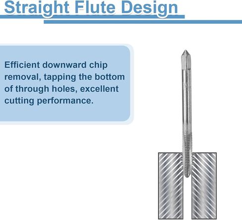 UXCELL 2 SET (10pcs) Thoulding Thinding Taps M3 M4 M5 M6 M6 M8 H2 مجموعة أدوات THEAPT THELP THE THE THE THE HISE (HSS) in Saudi Arabia