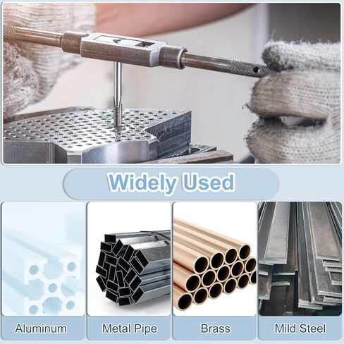 UXCELL 2 SET (10pcs) Thoulding Thinding Taps M3 M4 M5 M6 M6 M8 H2 مجموعة أدوات THEAPT THELP THE THE THE THE HISE (HSS) in Saudi Arabia