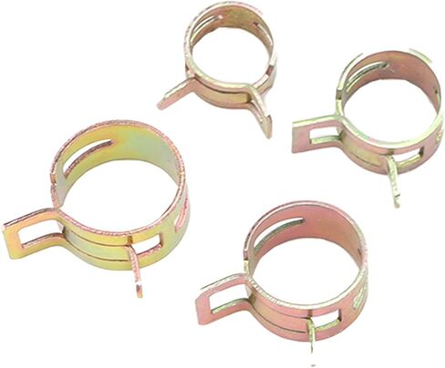 100pcs Spring Clips Clamps Assortment Kit for Hose Pipe Automotive Fuel Line Spring ClipSpring ClampFuel Line ClipWater Pipe ClampFuel Hose FastenerAir Tube Clamp/Holder with in Saudi Arabia