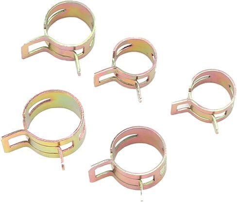 100pcs Spring Clips Clamps Assortment Kit for Hose Pipe Automotive Fuel Line Spring ClipSpring ClampFuel Line ClipWater Pipe ClampFuel Hose FastenerAir Tube Clamp/Holder with in Saudi Arabia