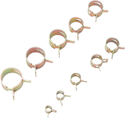 100pcs Spring Clips Clamps Assortment Kit for Hose Pipe Automotive Fuel Line Spring ClipSpring ClampFuel Line ClipWater Pipe ClampFuel Hose FastenerAir Tube Clamp/Holder with in Saudi Arabia