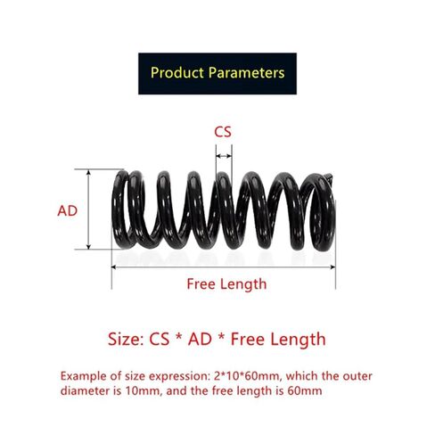 ينابيع الانضغاطات 3pcs عالي القوة وعالية المرونة في الينابيع الينبخ الينبخ الينابيع مع كلا الطرفين المسطح الأرضي ، قطر الأسلاك 5 مم ، القطر الخارجي 32 مم ، طول 30-200 مم (5*32*40mm) in Kuwait