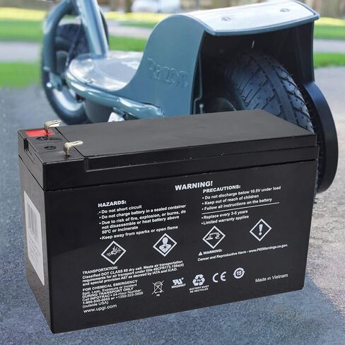 AlveyTech 24 Volt Battery Pack for Razor E300 & E325 Scooter (9Ah, Version 11 & 13+) - Replacement Set of 2 Premium Rechargeable AGM Batteries with Wiring Harness and 3-Pin 2-Wire Connector in Saudi Arabia