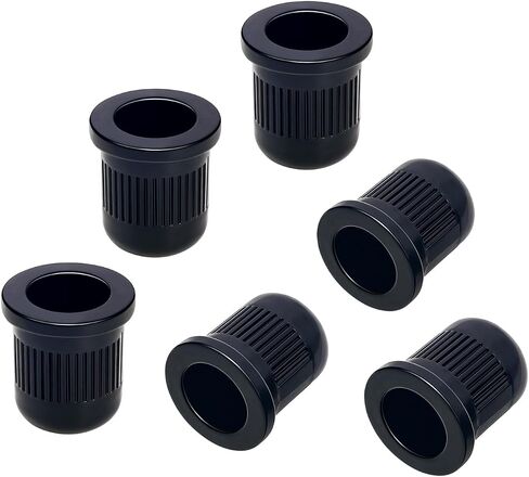 Banworks Bass String Mounting Ferrules 9.8mm (25/64") String Through Body Ferrule for Bass Guitar Pack of 6 JT/CXK-02 Chrome in Saudi Arabia
