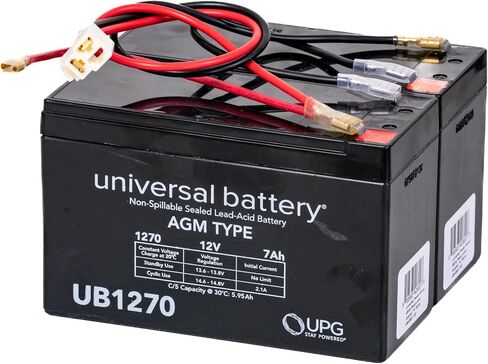 AlveyTech 24 Volt Battery Pack for Razor E300 & E325 Scooter (9Ah, Version 11 & 13+) - Replacement Set of 2 Premium Rechargeable AGM Batteries with Wiring Harness and 3-Pin 2-Wire Connector in Saudi Arabia
