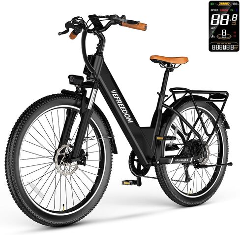 Electric Bike for Adults,1000W/1500W Peak Motor Ebike, 48V 15/20Ah Removable Battery, Electric Commuting Mountain Bike, Step Thru Ebike with 80 Miles Electric Bicycle,7 Speed UL Certified in Saudi Arabia