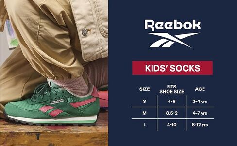 Reebok Girls' Cushioned Comfort Athletic Performance No-Show Ankle Low Cut Socks (6 Pack) in Saudi Arabia