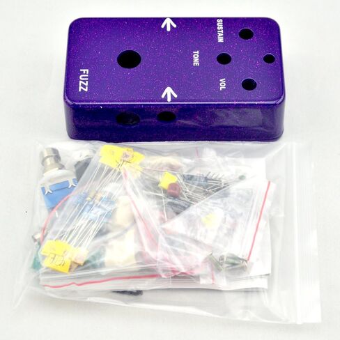 DIY Guitar Pedal Fuzz Full Kit With 1590 Size Box Purple in Saudi Arabia