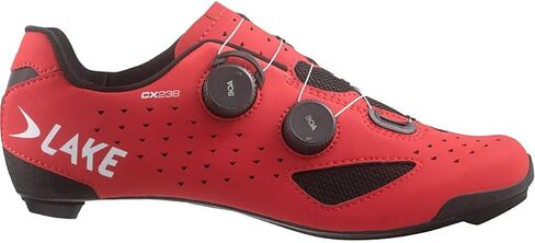 Lake Cx238 Cycling Shoe - Men's Red/White Microfiber, 44.5 in Kuwait
