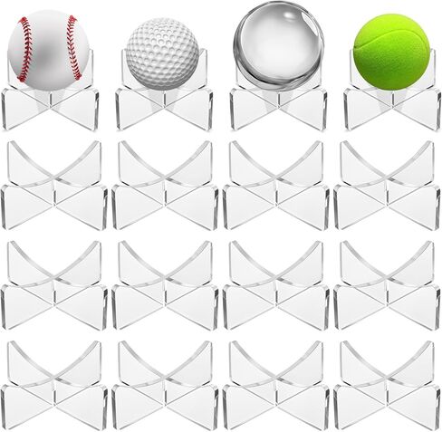 Mudder Basketball Stand 3.54 × 1.3 بوصة بالجملة ، حامل كرة أكريليك للعرض ، حامل واضح لكرة السلة لكرة القدم لكرة القدم للرجبي in Kuwait
