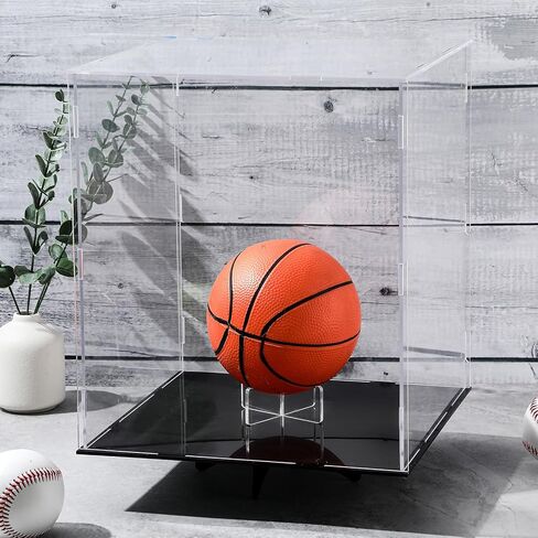 Mudder Basketball Stand 3.54 × 1.3 بوصة بالجملة ، حامل كرة أكريليك للعرض ، حامل واضح لكرة السلة لكرة القدم لكرة القدم للرجبي in Kuwait