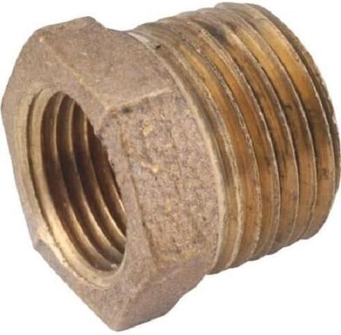 Midland 44-503 البرونزية المناسبة السدقية السدقية ، 0.92 "Hex ، الحجم ، 0.75" الطول ، البرونز ، 1/2 "× 1/8" in Saudi Arabia