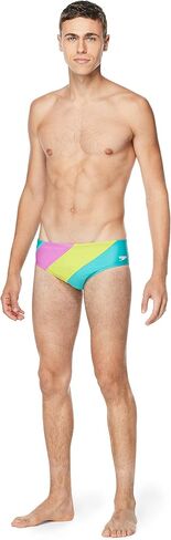 Speedo Men's Standard Swimsuit Brief Endurance+ The One, Rainbow Wave, 28 in Kuwait