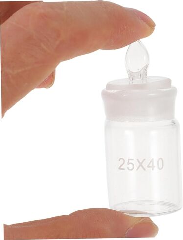 GLEAVI Experiment Weighing Bottle Narrow Mouth Chemical Bottle Crafted from Quality Glass in Saudi Arabia