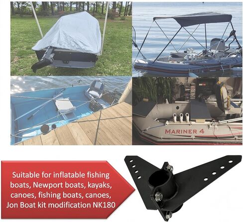 for NK-180s Marine Steering Triangle, Black Powder Coated Aluminum, for Kayak and Trolling Motors (black) in Kuwait