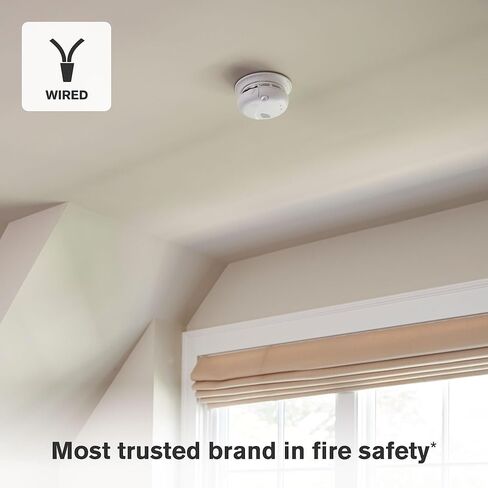 First Alert SM100V-AC, Interconnect Hardwire Smoke Alarm with Battery Backup & Voice Alerts, 1-Pack in Kuwait