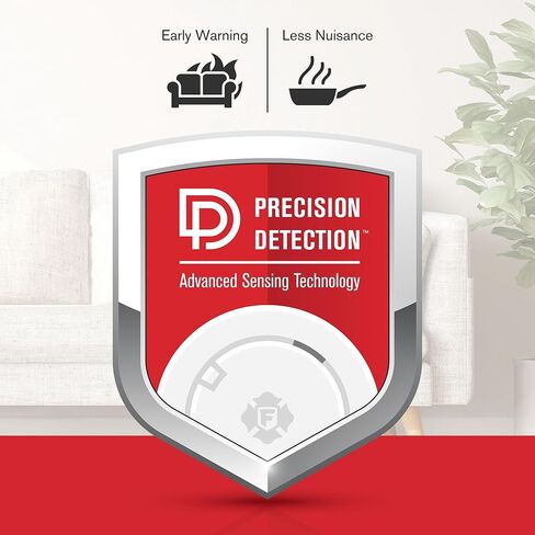 First Alert SM100V-AC, Interconnect Hardwire Smoke Alarm with Battery Backup & Voice Alerts, 1-Pack in Kuwait
