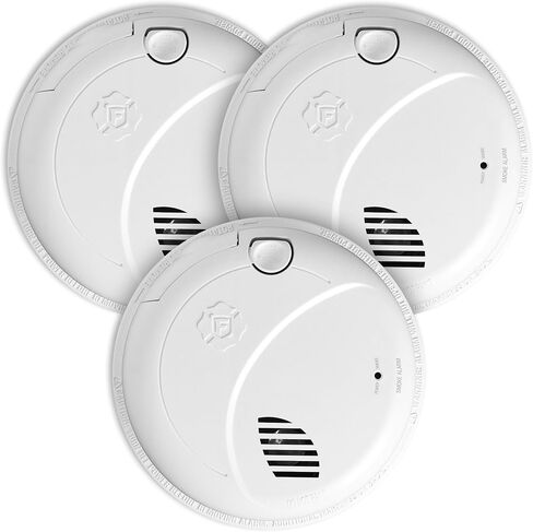 First Alert SM100V-AC, Interconnect Hardwire Smoke Alarm with Battery Backup & Voice Alerts, 1-Pack in Kuwait