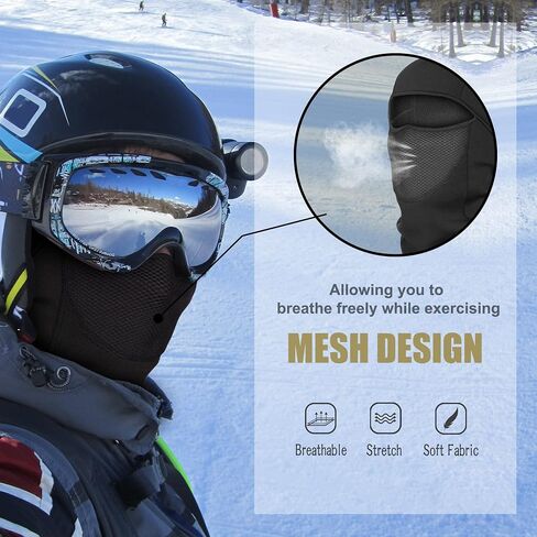 Balaclava Ski Mask Thermal Elastic Breathable Winter Face Mask for Cold Weather Perfect for Skiing Ice Fishing Men in Saudi Arabia