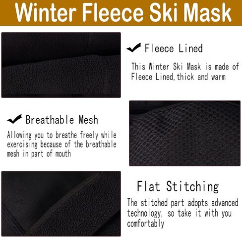 Balaclava Ski Mask Thermal Elastic Breathable Winter Face Mask for Cold Weather Perfect for Skiing Ice Fishing Men in Saudi Arabia
