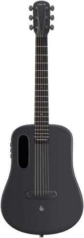 LAVA ME AIR Carbon 36" with Airflow BagSpace Black Bundle with Classic Celluloid Guitar Pick 351 Shape Medley 12-Pack, Rok-It Tripod Guitar Stand, Kopul Premium 3000 Male Instrument Cable in Kuwait