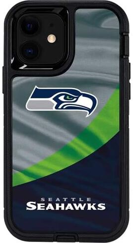 Skinit Decal Phone Skin Compatible with OtterBox Defender Pro Case for iPhone 12 - Officially Licensed NFL Seattle Seahawks Design in Saudi Arabia