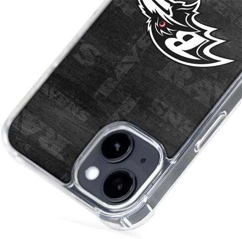 Skinit Phone Case Compatible with MagSafe iPhone 14 - Officially Licensed NFL Baltimore Ravens Black & White Design in Saudi Arabia