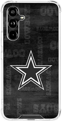 Skinit Clear Phone Case Compatible with Galaxy A54 5G - Officially Licensed NFL Dallas Cowboys Black & White Design in Saudi Arabia