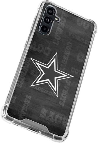 Skinit Clear Phone Case Compatible with Galaxy A54 5G - Officially Licensed NFL Dallas Cowboys Black & White Design in Saudi Arabia