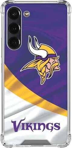 Skinit Clear Phone Case متوافق مع Galaxy S24 Fe - تصميم NFL Minnesota Vikings مرخص رسميًا in Saudi Arabia
