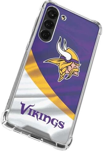 Skinit Clear Phone Case متوافق مع Galaxy S24 Fe - تصميم NFL Minnesota Vikings مرخص رسميًا in Saudi Arabia