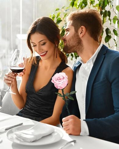 Preserved Roses Flowers Gifts for Mom: Red Real Rose with Necklace for Women Wife Grandma Daughter Sister in Kuwait