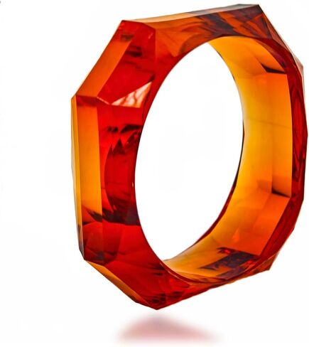CJIAYUJEW Acrylic Chunky Bangle Colorful Resin Bracelets for Women Irregular Resin Acetate Bangles Party Chunky Acrylic Bracelet Wristband Jewelry in Saudi Arabia