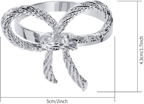 Pack of 6 Napkin Rings Alloy Hollow Out Flower Napkin Holder Dinning Table Napkin Ring for Dinner Parties Wedding Banquet Table Setting Family Gatherings Table Decor（Silver，6） in Saudi Arabia