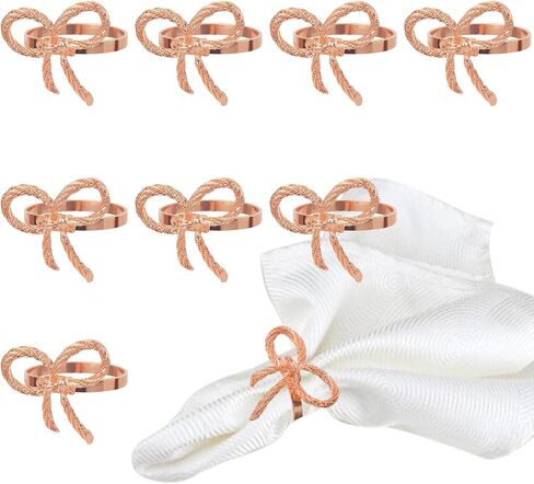 Pack of 6 Napkin Rings Alloy Hollow Out Flower Napkin Holder Dinning Table Napkin Ring for Dinner Parties Wedding Banquet Table Setting Family Gatherings Table Decor（Silver，6） in Saudi Arabia