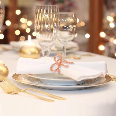 Pack of 6 Napkin Rings Alloy Hollow Out Flower Napkin Holder Dinning Table Napkin Ring for Dinner Parties Wedding Banquet Table Setting Family Gatherings Table Decor（Silver，6） in Saudi Arabia