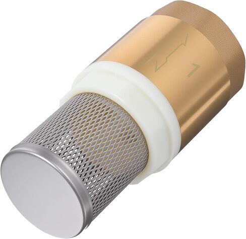 1" Foot Valve, Brass Heavy Duty Check Valve with Filter One Way Valves Female Connection Backflow Preventer Bottom Valves for Water Pump, Wells, Irrigation in Saudi Arabia